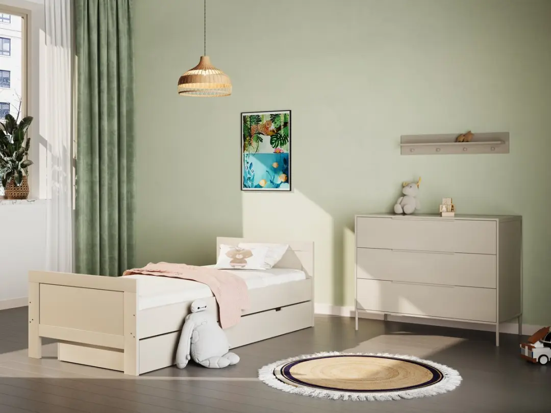 Born Lucky Tienerkamer Belmond Clay Met Bed Met Lade