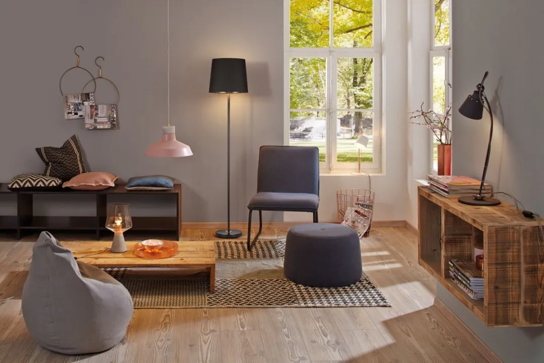 Paulmann Neordic Staande Lamp Enja E27 20W - Zwart/Koper