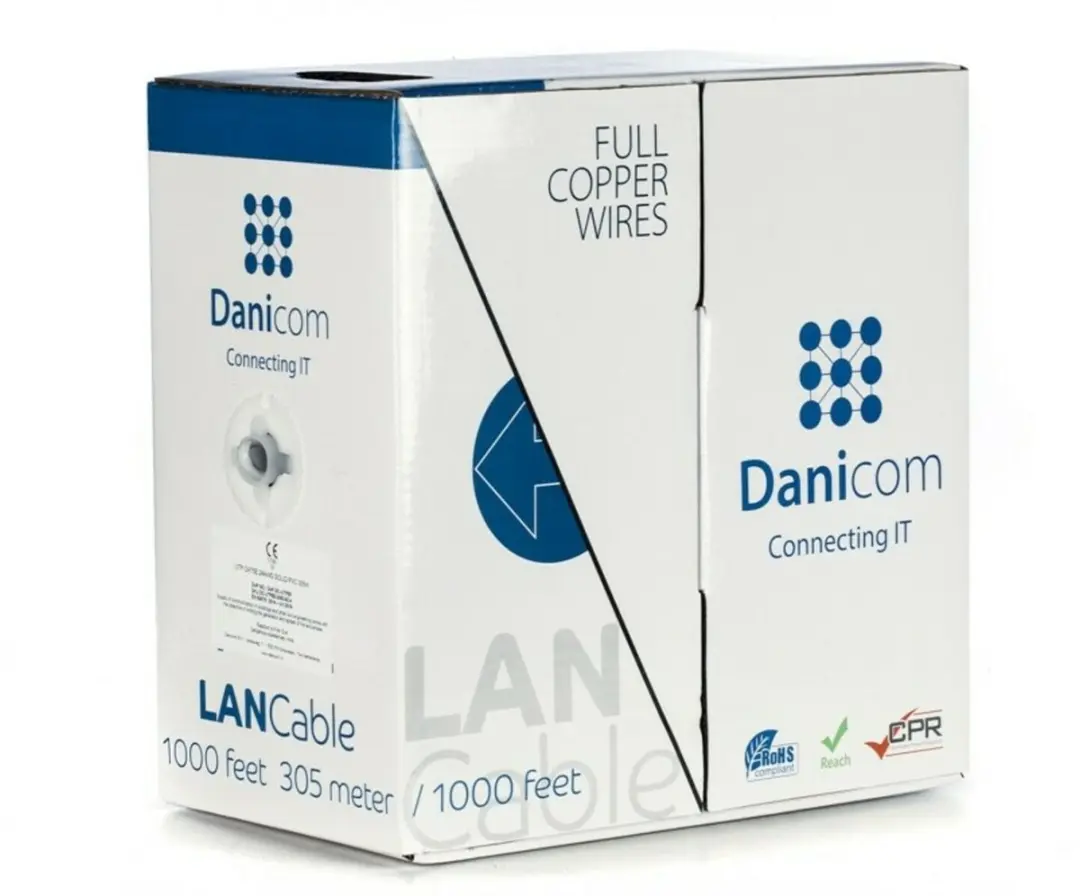 Danicom CAT5e UTP Netwerkkabel 305m DC-UTP5E-305S-ECA