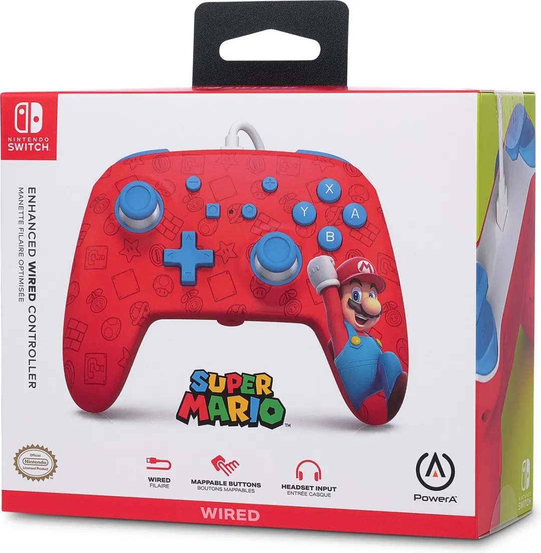 POWERA NSGP0001-01 Bedrade Controller - 18 Knoppen - Woo-hoo! Mario Rood