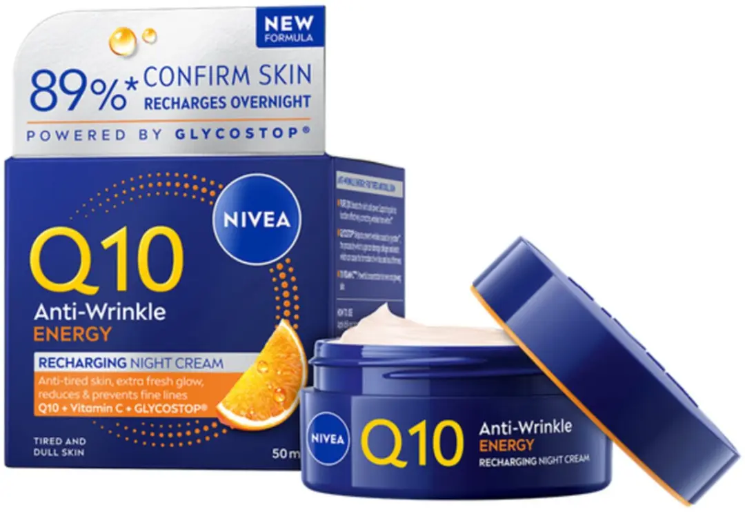 NIVEA Q10 Energy Anti-Rimpel Nachtcréme - 6x 50ml - afbeelding 5 van 6