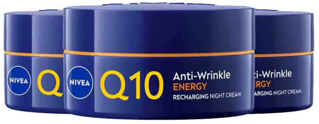 NIVEA Q10 Energy Anti-Rimpel Nachtcréme - 3x 50ml - afbeelding 6 van 6