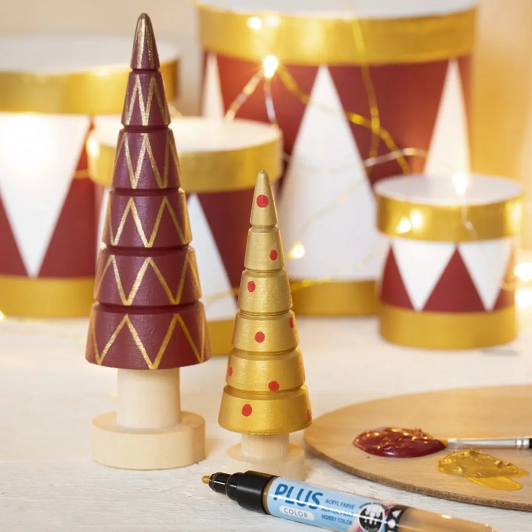 Creativ Company Populieren Kerstboom 12,5cm - Multicolor