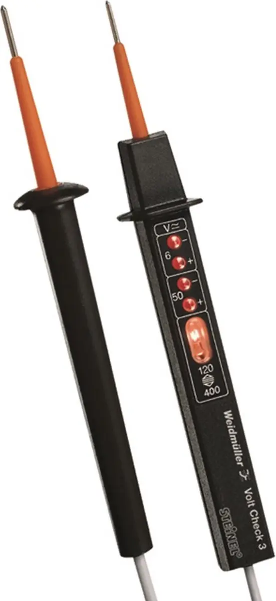 Weidmüller VT 9918950000 Spanningstester - Zwart/Oranje - afbeelding 2 van 6