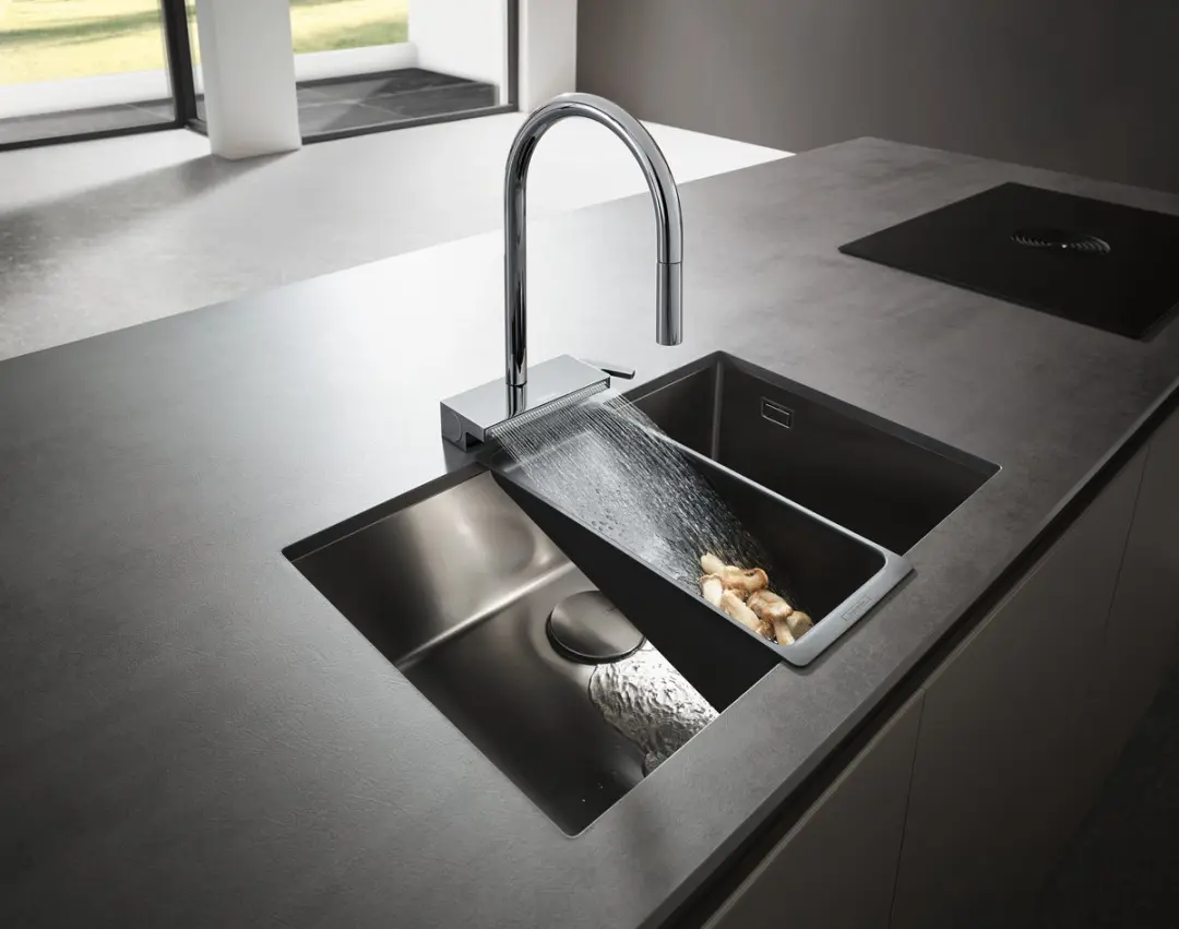 Hansgrohe Aquno Select M81 Keukenkraan 73831000 - Uittrekbare Vuistdouche - afbeelding 4 van 6