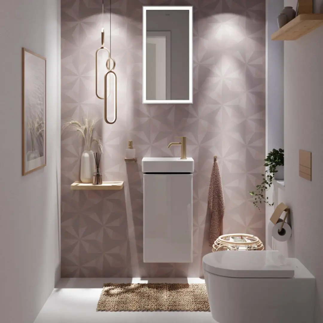 Hansgrohe Xelu Q wastafel - 36x25x11.5cm - planchet rechts - 1 kraangat - wit - afbeelding 5 van 6