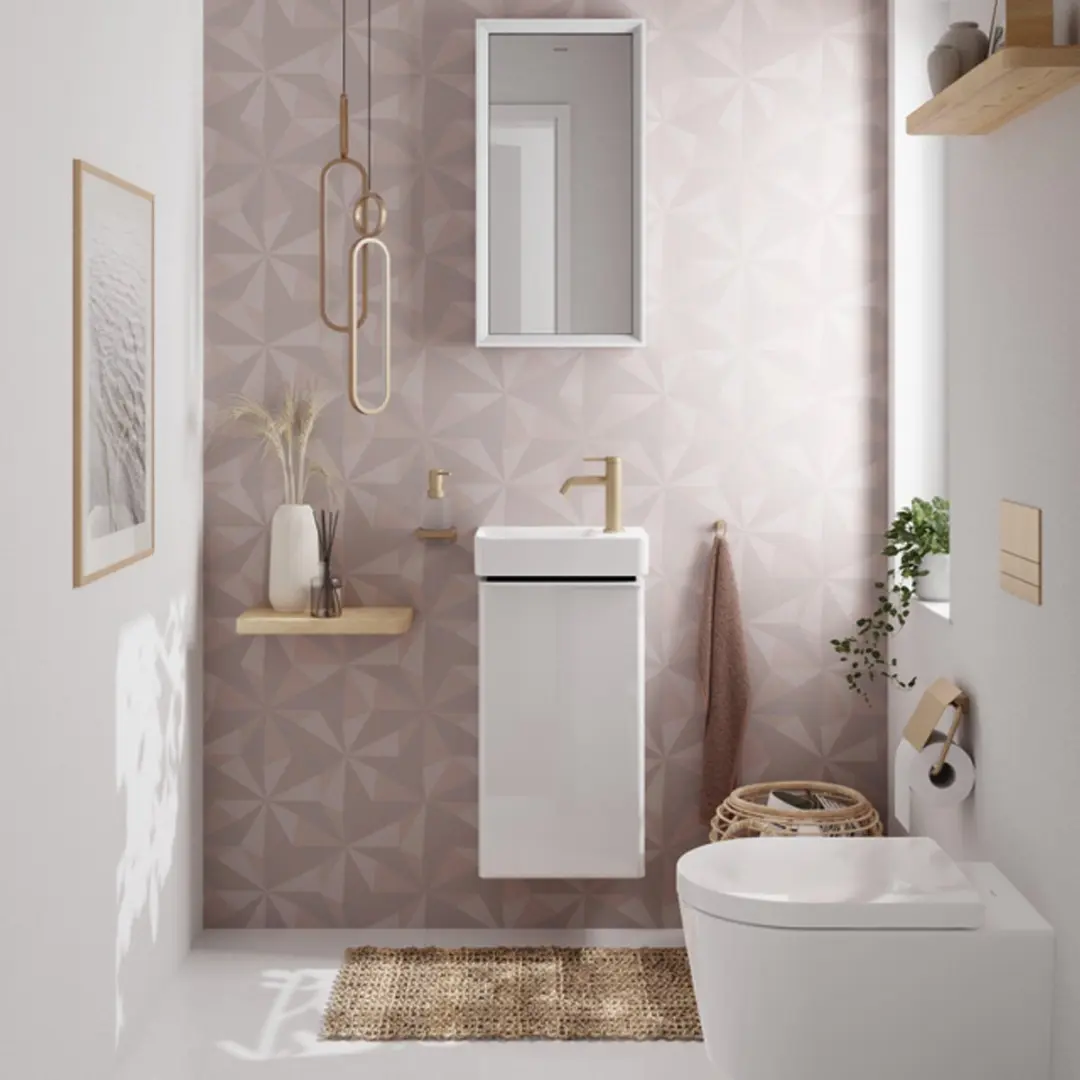 Hansgrohe Xelu Q wastafel - 36x25x11.5cm - planchet rechts - 1 kraangat - wit - afbeelding 2 van 6