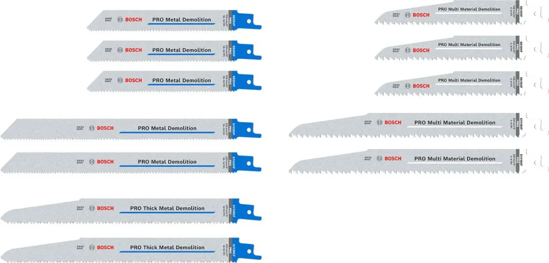 Bosch PRO Demolition Zaagbladset 2607011821 - 12-delig - afbeelding 2 van 4
