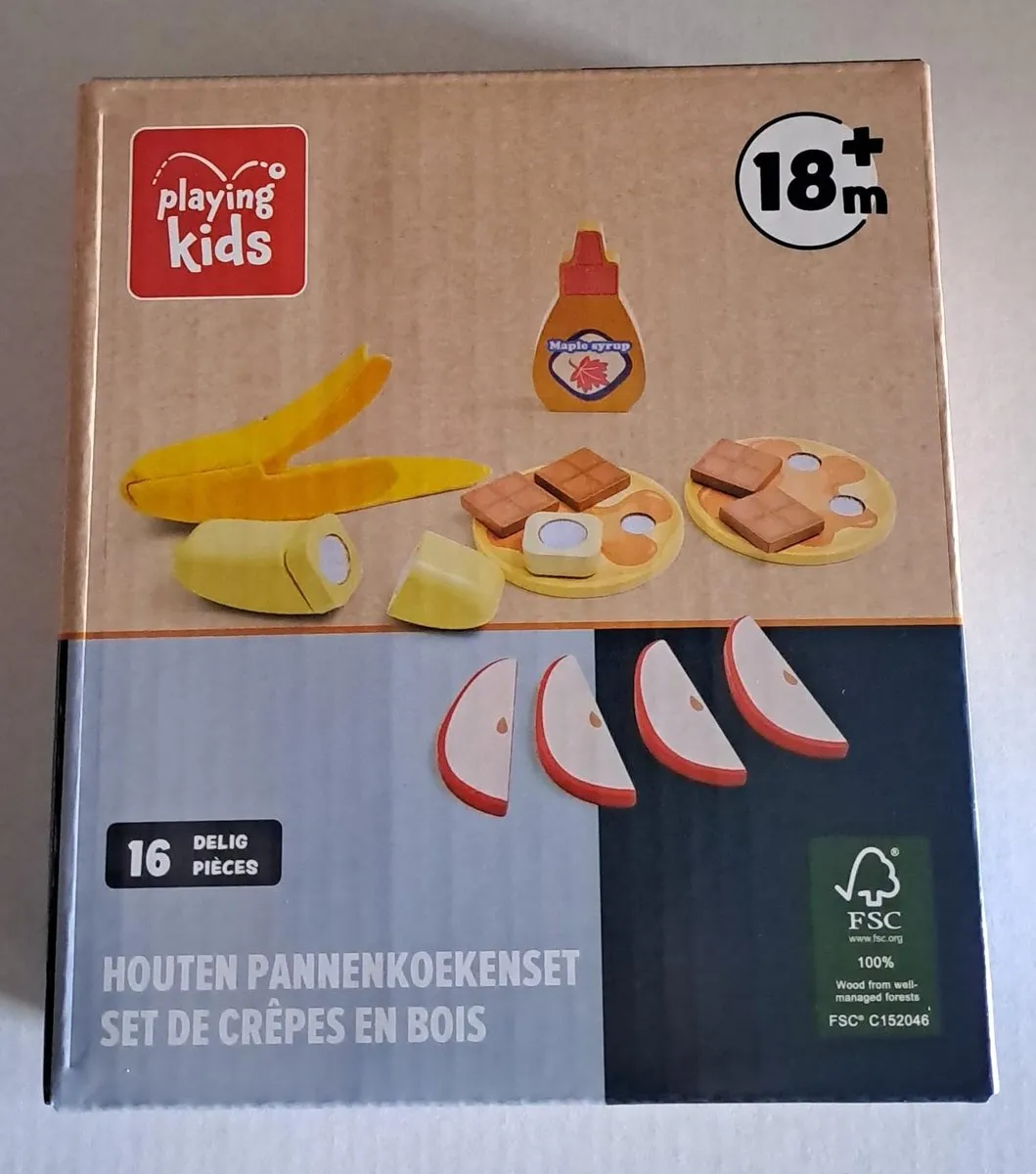 Playing Kids Houten Pannenkoekenset 16-delig