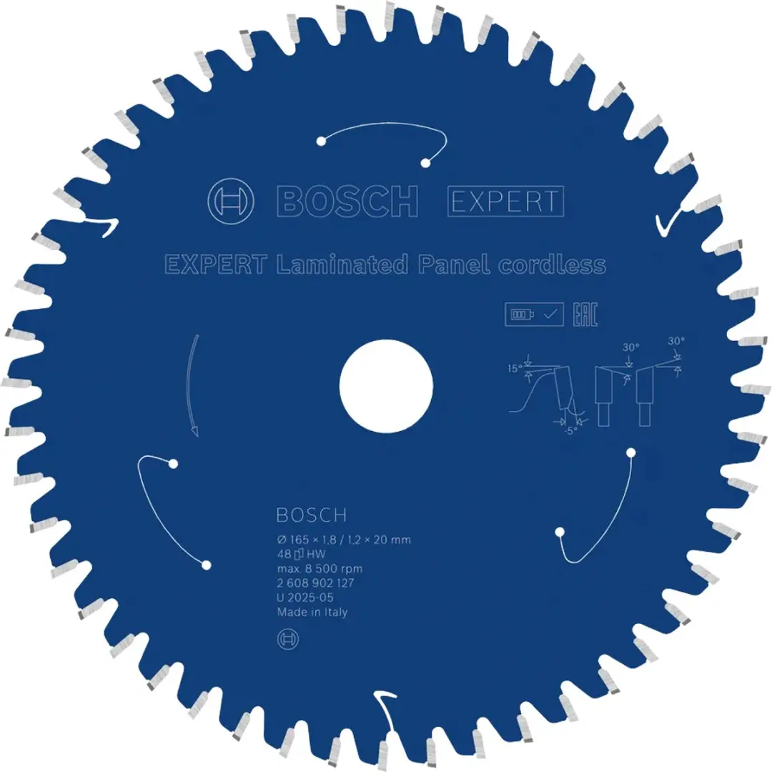 Bosch Professional EXPERT 2608902127 Cirkelzaagblad 165mm