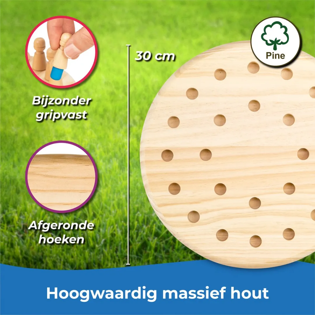 Toyfel Magnus Houten Schaakspel 30cm - Educatief Speelgoed - afbeelding 6 van 6