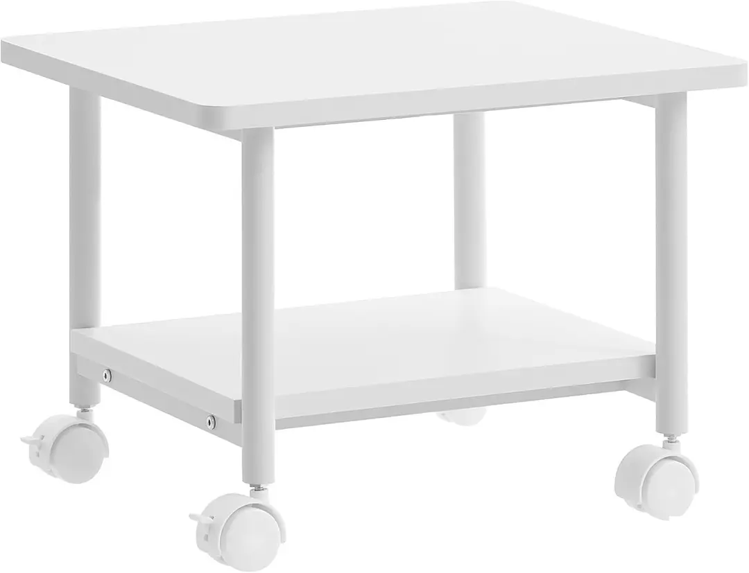 Printertafel met wielen en 2 niveaus