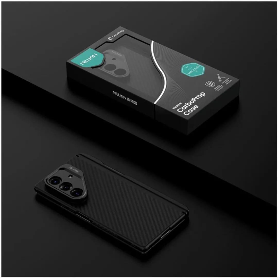 Nillkin CarboProp Magnetic Hoesje Zwart - Samsung Galaxy Z Fold 7 - afbeelding 6 van 6