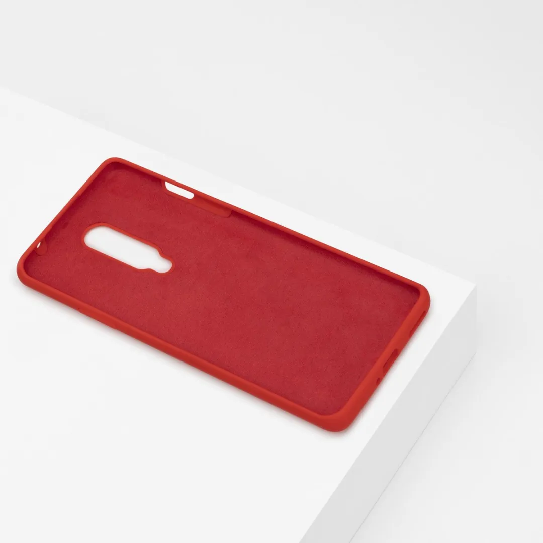 BMAX Siliconen Hoesje OnePlus 8 - Rood - BMAX14555684
