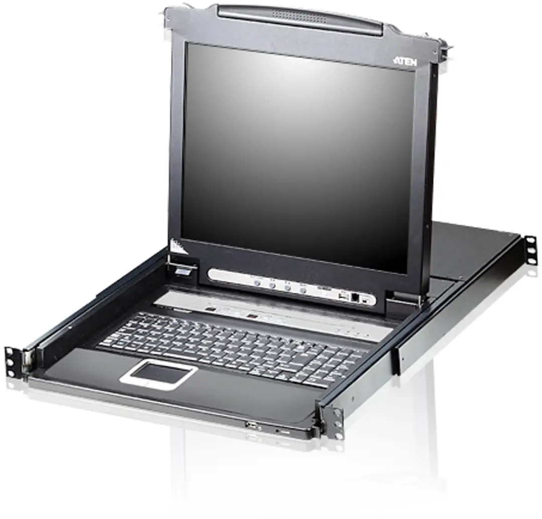 ATEN CL5708M, 1280 x 1024 Pixels, Rack-montage, 16 W, 1U, Zwart