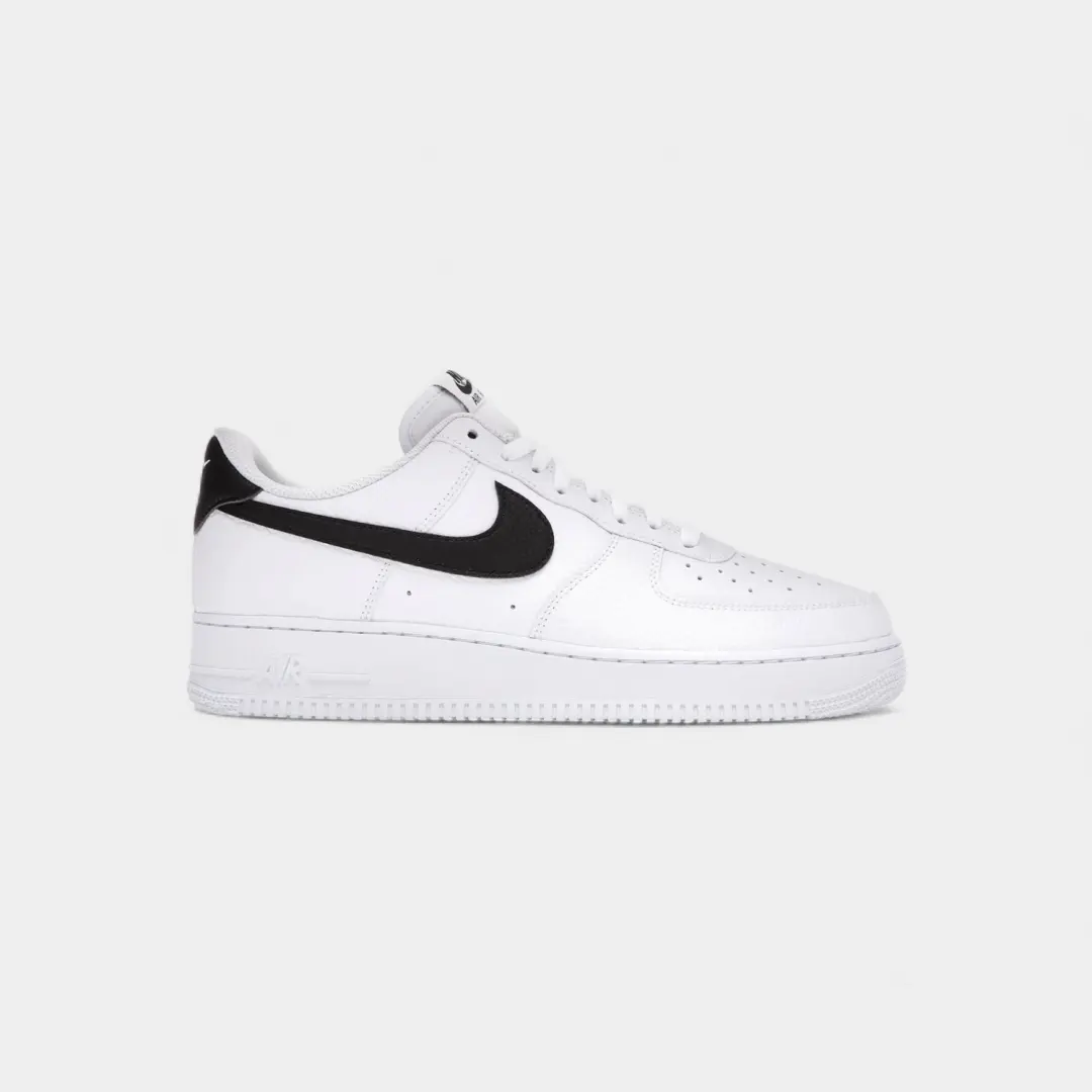 Nike Air Force 1 Low '07 White Black Pebbled Leather