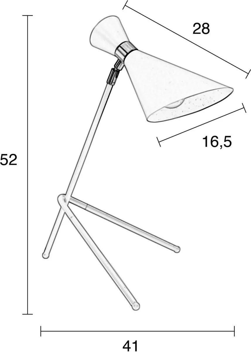 Zuiver Shady Tafellamp Wit - 4W - afbeelding 5 van 6