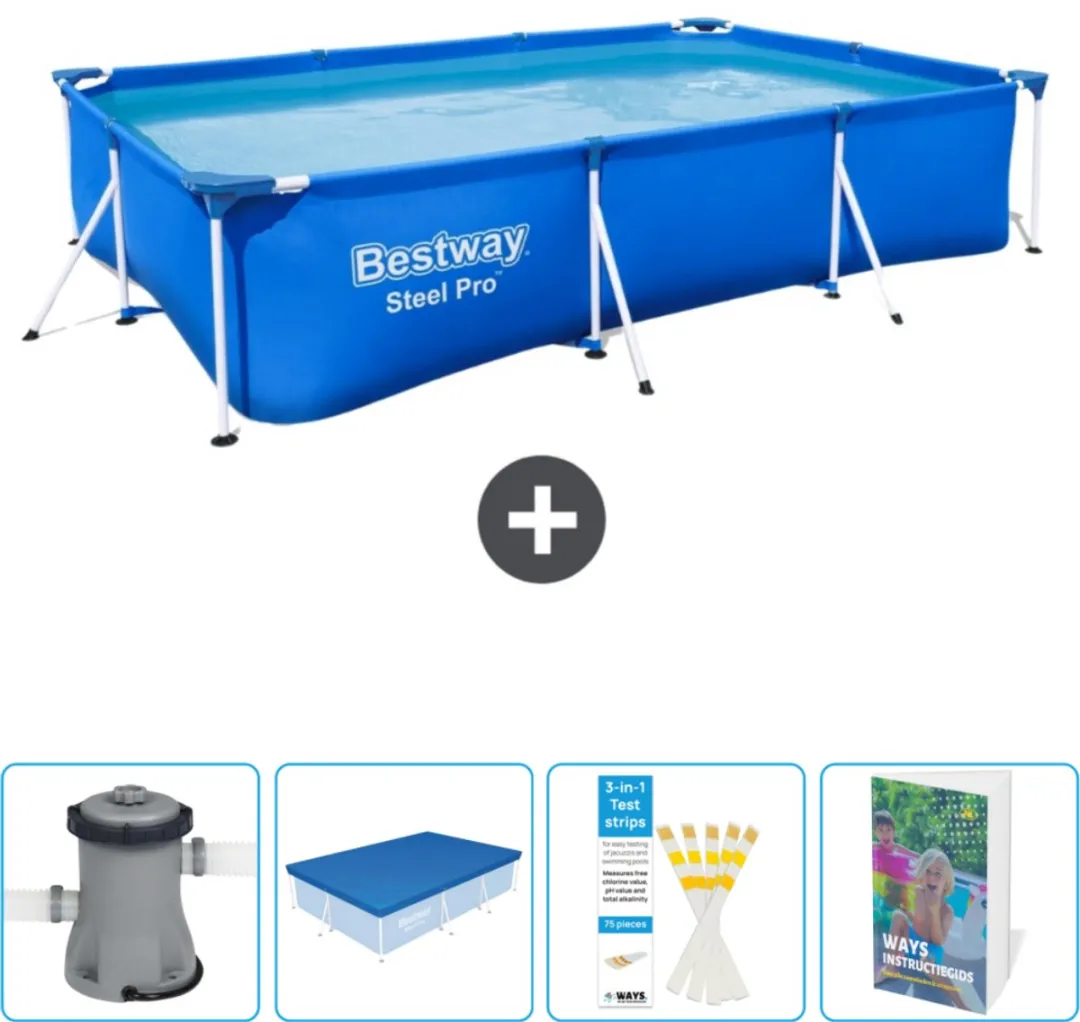 Bestway Steel Pro Zwembad 300x201x66cm