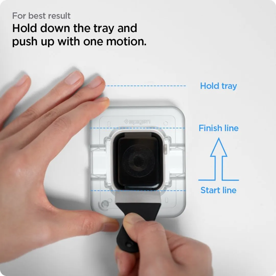 Spigen Proflex EZ FIT Apple Watch 41mm - 2 Stuks - Zwart