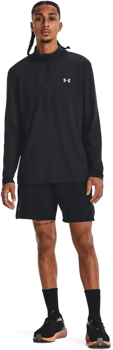 Under Armour UA Seamless Stride 1/4 Zip - XL - Zwart - afbeelding 4 van 6