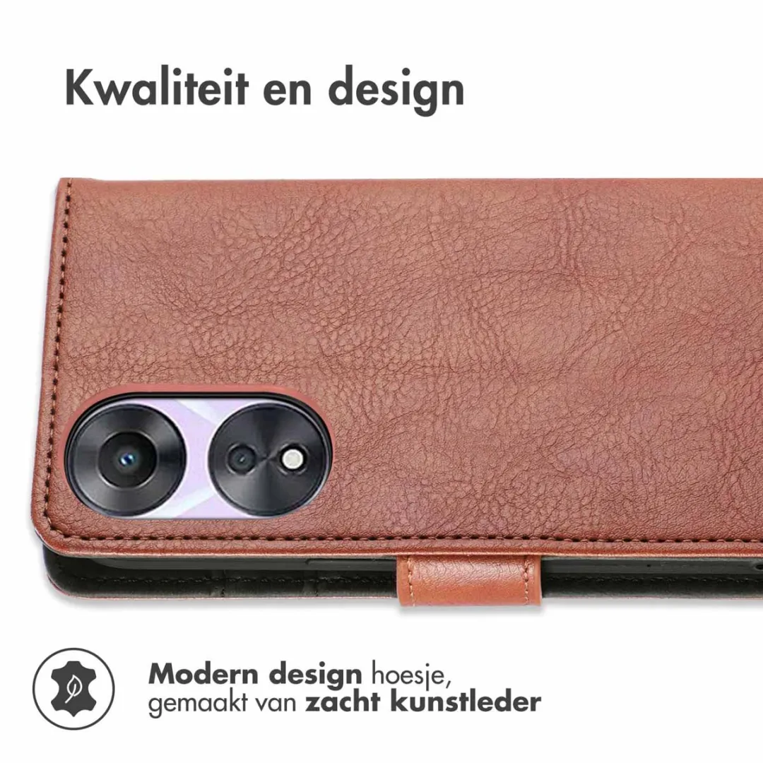 imoshion Hoesje Oppo A78 - 3 Pasjes - Bruin