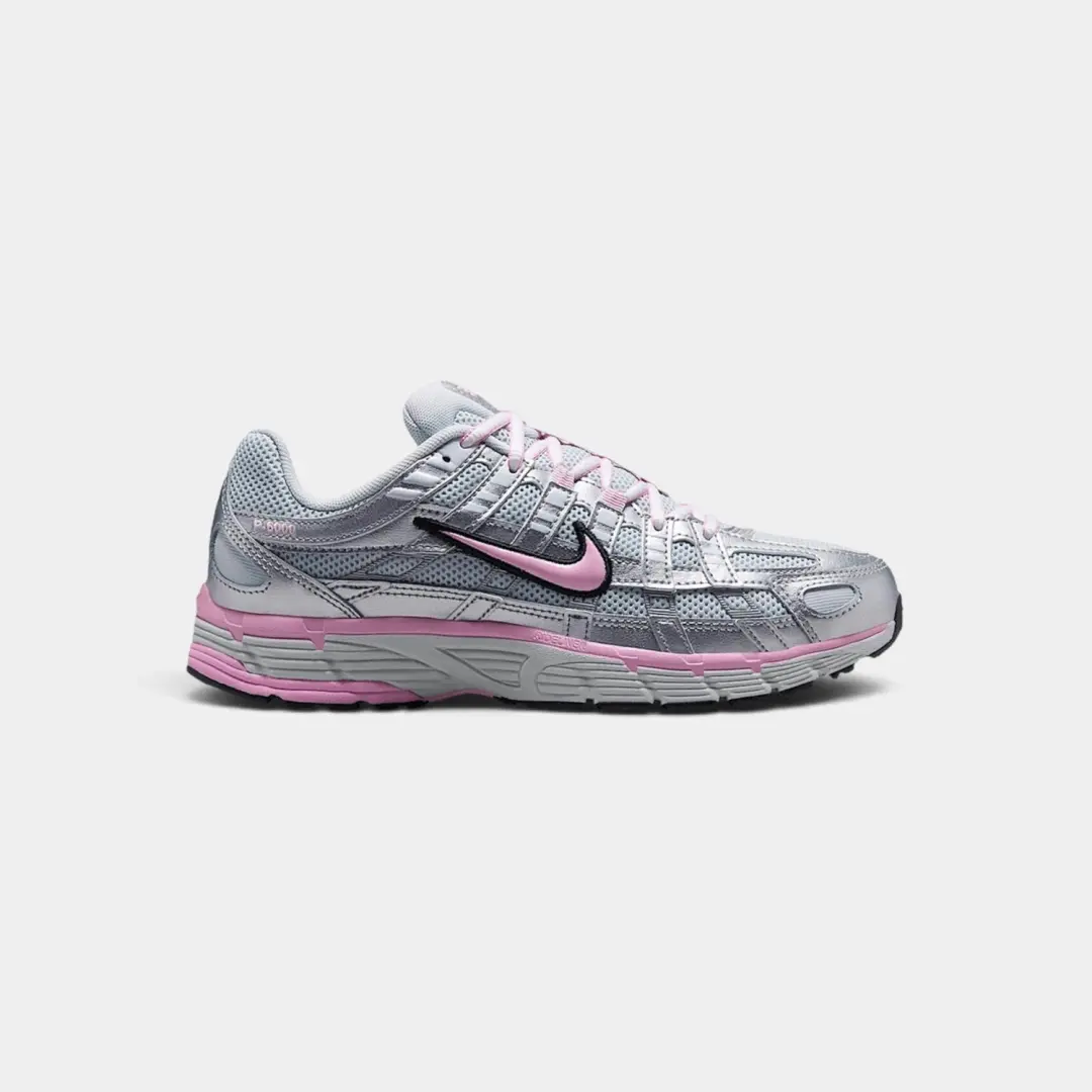 Nike P-6000 Pure Platinum Metallic Silver Black Pink (Women's)