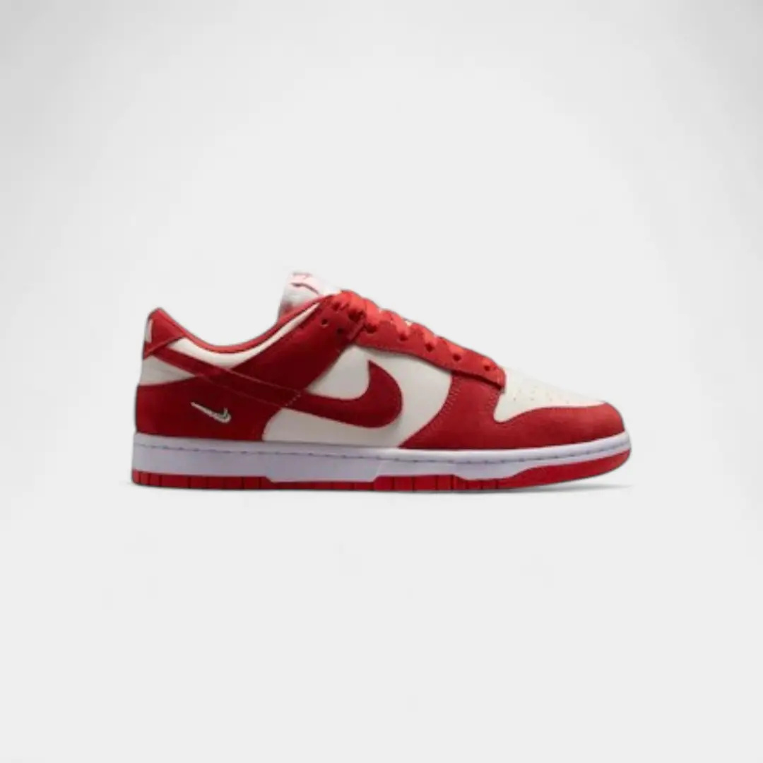 Nike Dunk Low Sail White Metallic Silver Light Crimson (Women's)
