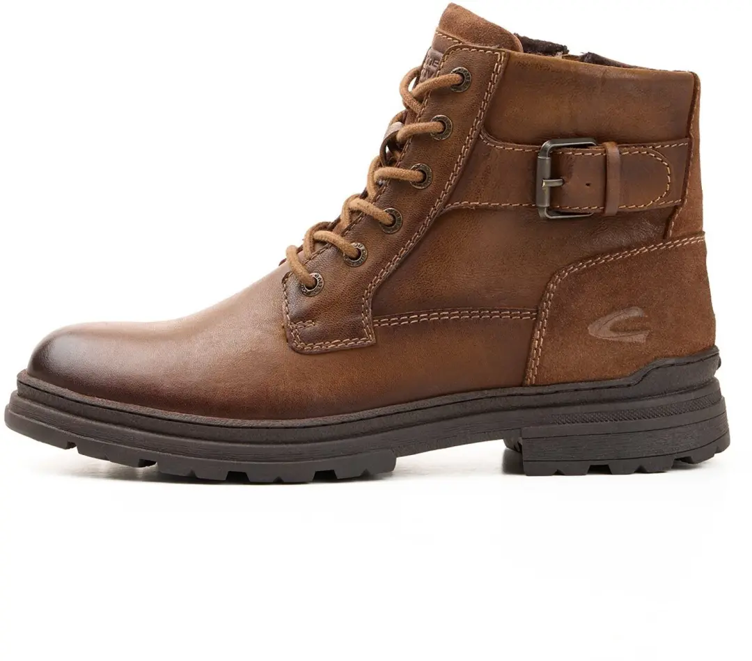 camel active Leren boot met warme voering - Maat - Cognacmenswear-43
