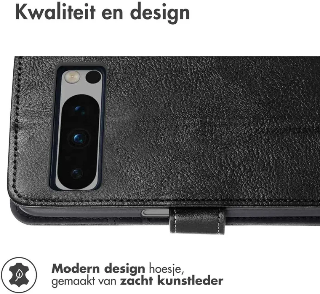 Imoshion Hoesje Google Pixel 8 Pro - 3 Pasjes - Zwart