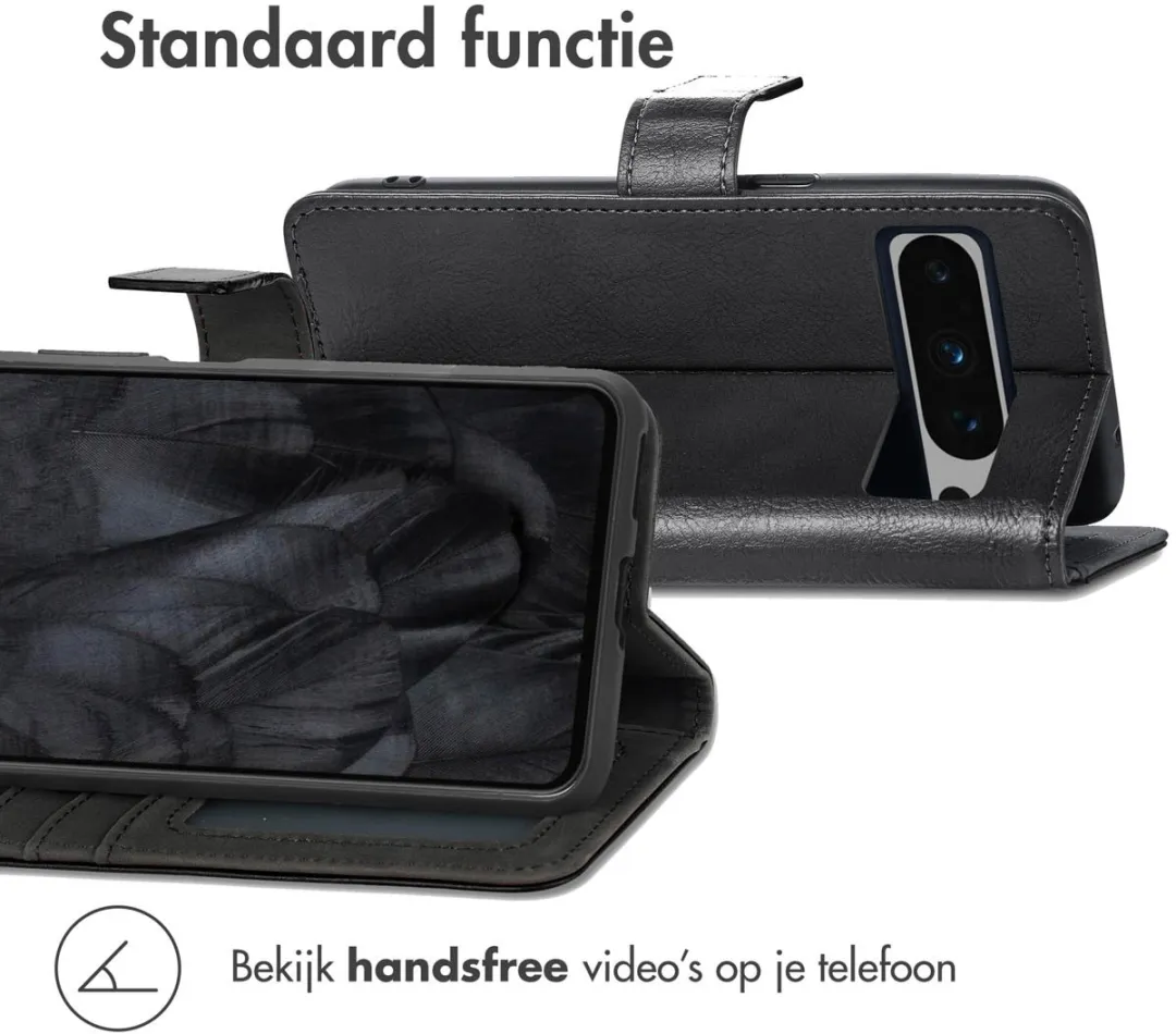 Imoshion Hoesje Google Pixel 8 Pro - 3 Pasjes - Zwart