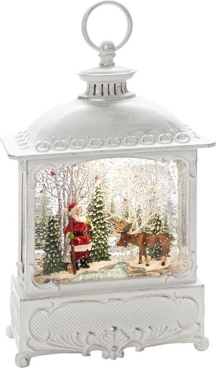 Konstsmide LED Sneeuwlantaarn Kerstman & Eland - Warm Wit - afbeelding 6 van 6