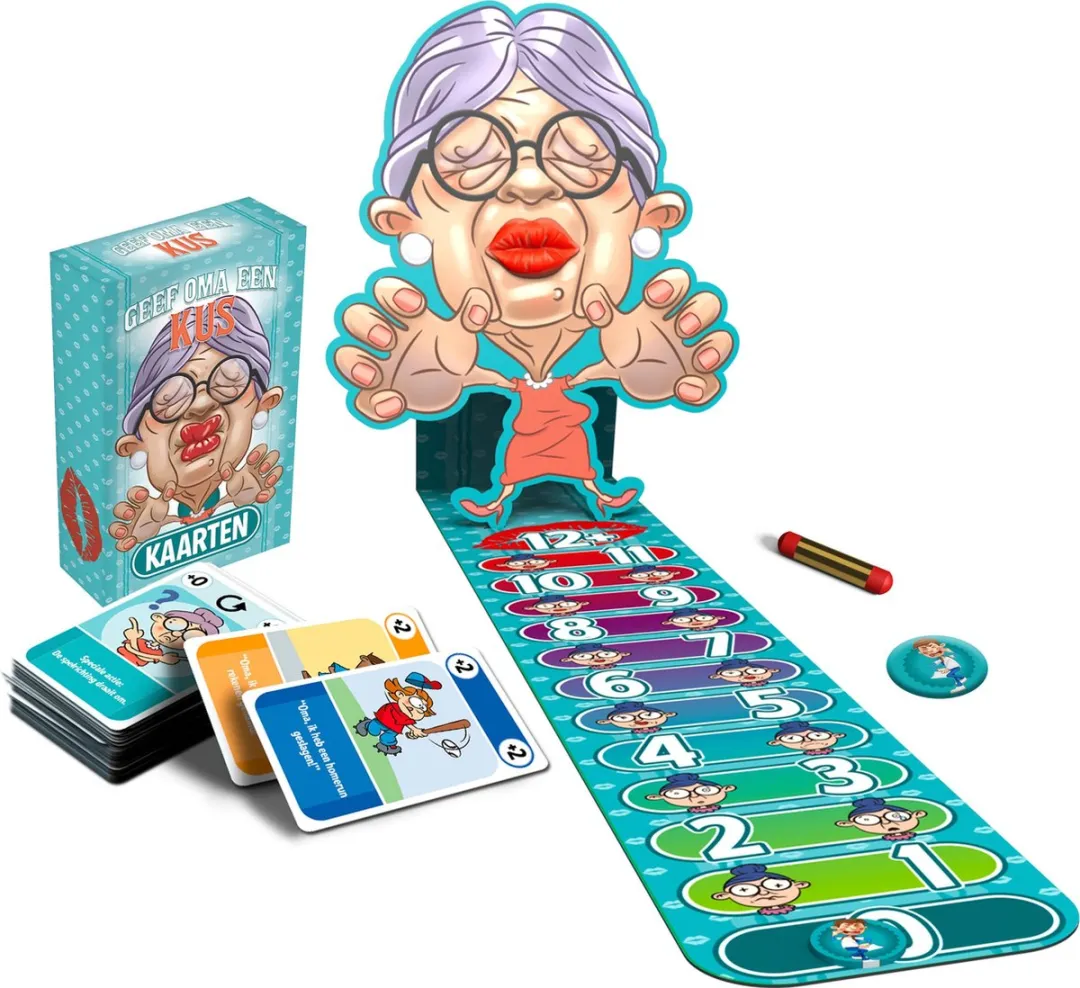 Geef Oma Een Kus - Familiespel - Voor 2-5 spelers vanaf 8 jaar