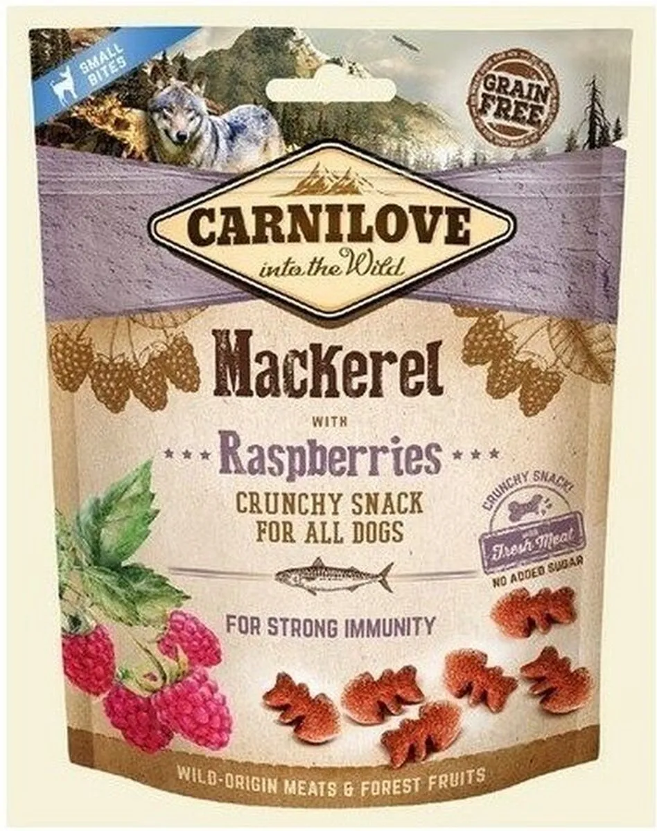 Carnilove Mackerel met Frambozen Hondensnacks 200g