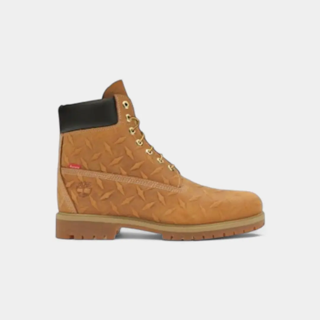 Timberland 6" Premium Waterproof Boot Supreme Diamond Plate Wheat