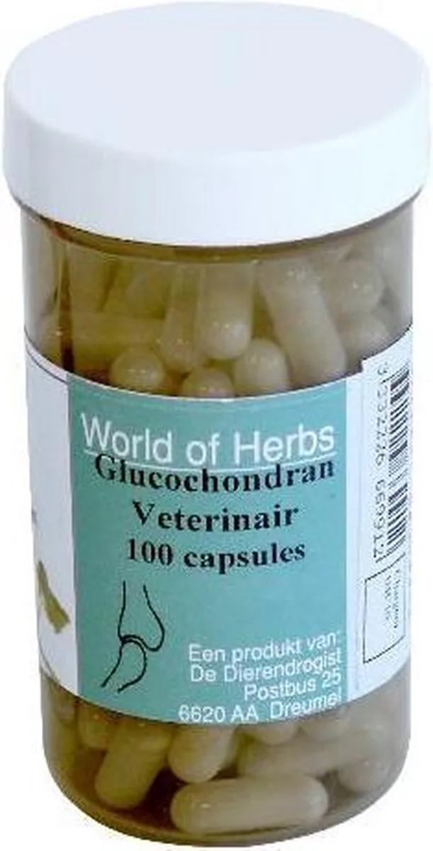 Dierendrogist Glucochondran Capsules - 100 Stuks