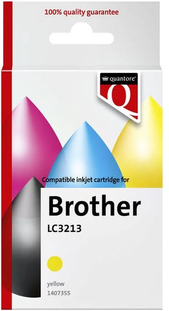 Quantore LC3213 Inktcartridge Geel