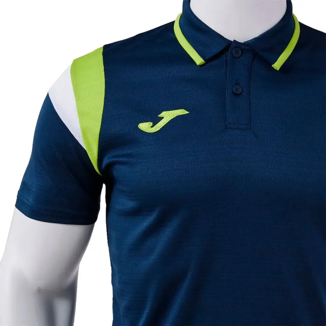 Joma Terra Poloshirt - Navy/Lime - L - afbeelding 4 van 6