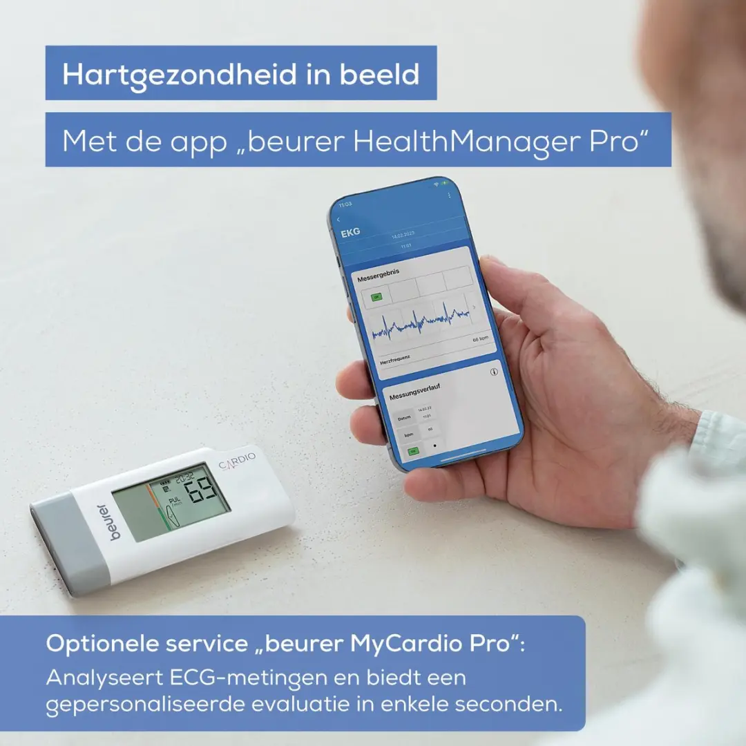 Beurer ME 95 Mobiel ECG-apparaat - Bluetooth - afbeelding 3 van 6