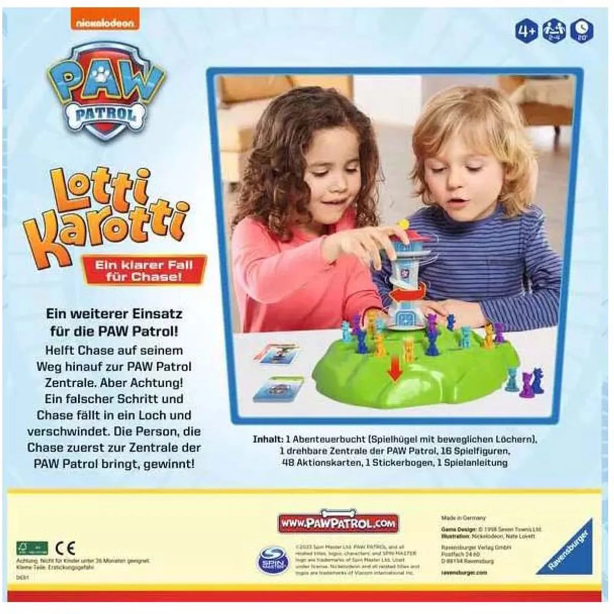 Ravensburger Paw Patrol Funny Race Puzzle 100 Stuks - Meerkleurig