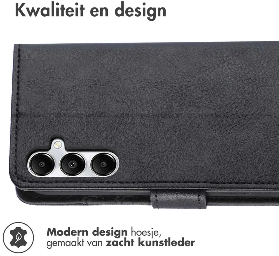 Imoshion Hoesje Samsung Galaxy A55 - 3 Pasjes - Zwart