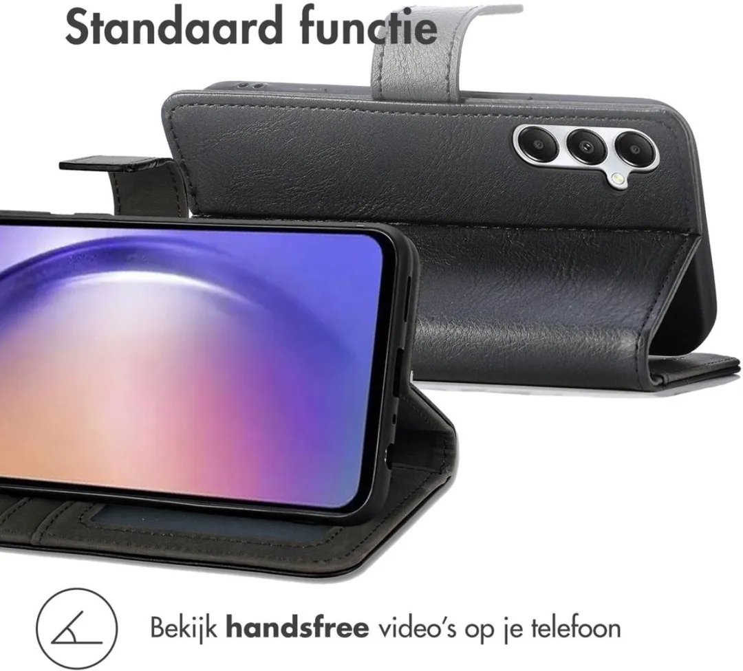 Imoshion Hoesje Samsung Galaxy A55 - 3 Pasjes - Zwart