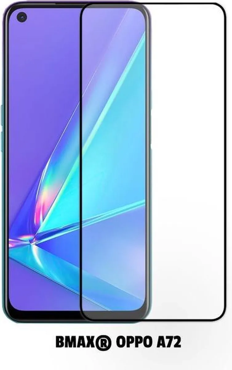BMAX BMAX4616531 Screenprotector - 2 Stuks - Oppo A72 - Zwart