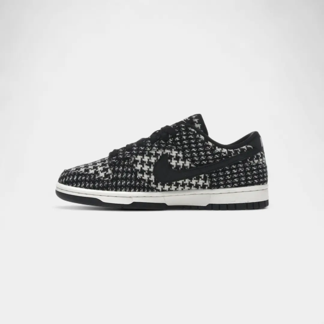 Nike Dunk Low Harris Tweed White Black Multi (Women's)