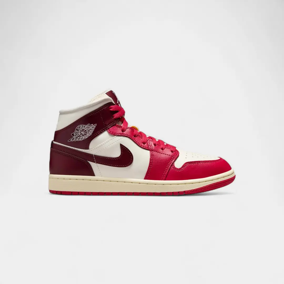 Jordan 1 Mid Sail Mystic Hibiscus (Women's)