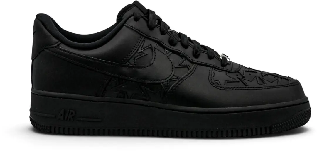 Nike Air Force 1 Low LV8 Sneakers - Triple Black Stars - afbeelding 2 van 6