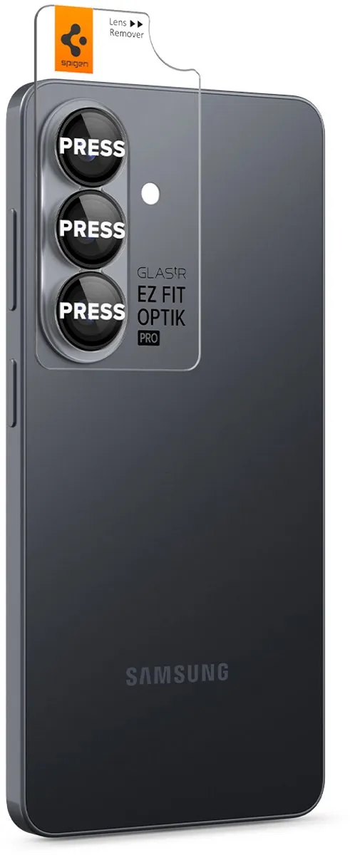Spigen Optik Pro EZ Fit Lens Protector - Samsung Galaxy S26 - 2 Stuks - Zwart