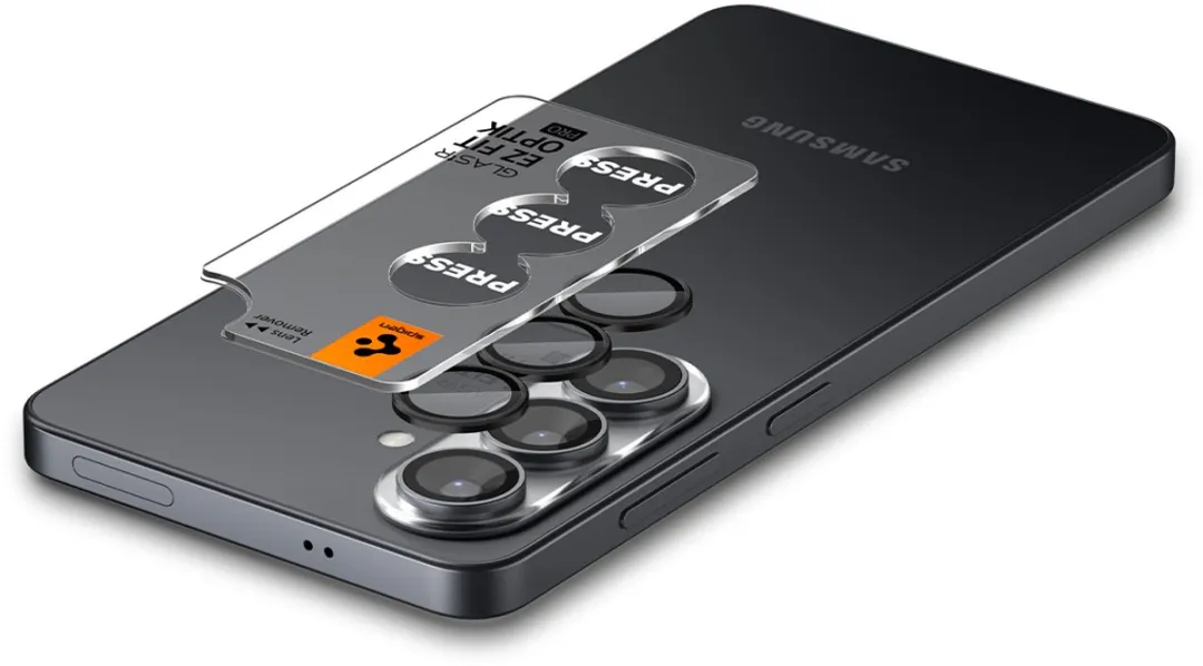 Spigen Optik Pro EZ Fit Lens Protector - Samsung Galaxy S26 - 2 Stuks - Zwart - afbeelding 6 van 6