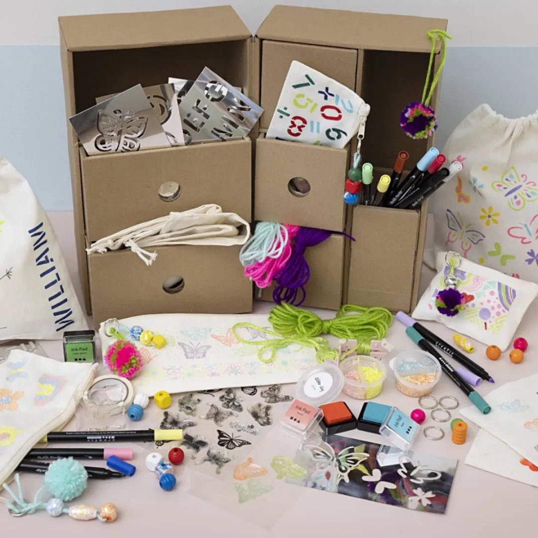 Creativ Company Mijn Knutselstation Textieldecoratie - Meerkleurig