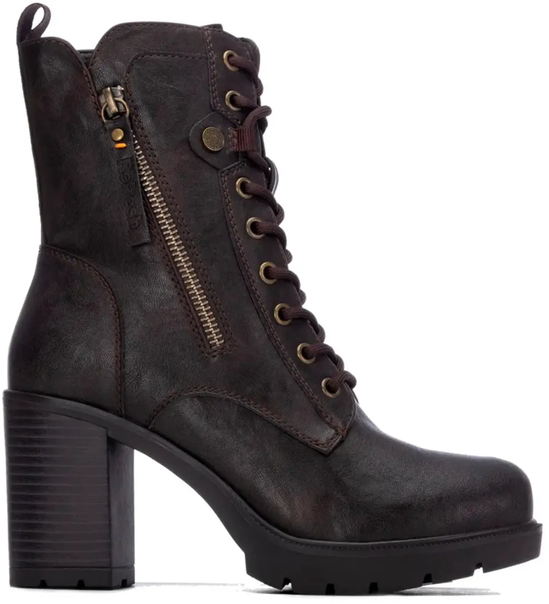 Refresh 17607303 Booties Met Hak Bruin EU 37 Vrouw
