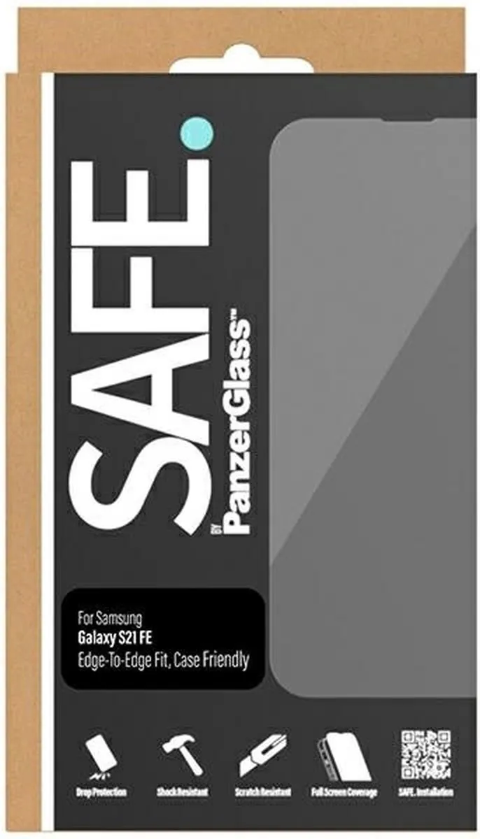 PanzerGlass Edge-to-Edge Schermbeschermer Gehard Glas - Samsung Galaxy S21 FE - Zwart Frame